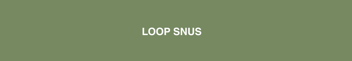 kjøp Loop snus på nett